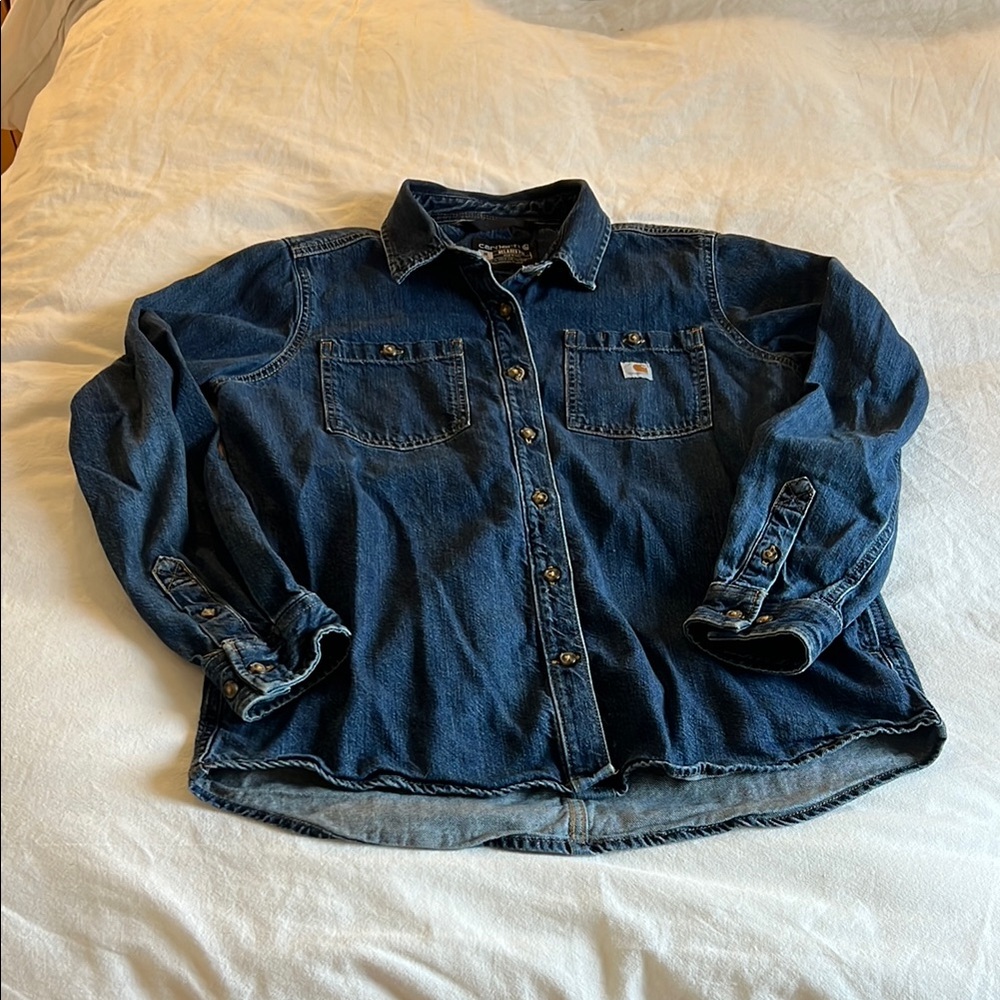 Denim Button-Up Shirt